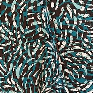 Pretty light/dark turquoise white and black dress